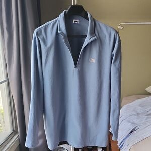 Vintage North Face Blue Quarter-Zip Pullover